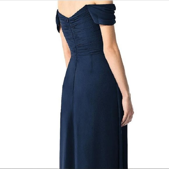 Dessy 2844..Full length,  Chiffon, Formal Dress..Midnight...Assorted sizes...NWT - Picture 4 of 6